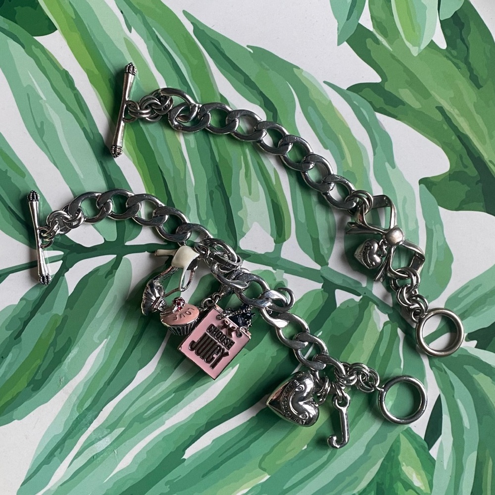 2 Juicy Couture Charm Bracelets with Charms